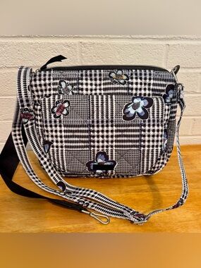 Vera Bradley Performance Twill Carson Plaid Crossbody Bag NWT